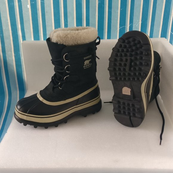 SOREL Caribou Waterproof Leather boot Extreme Winter boot Men 8us=Women 9.5us - Picture 2 of 9